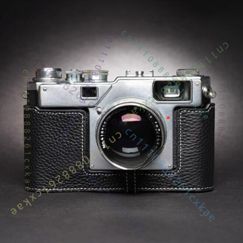 Camera Leather Case - Retro Genuine Leather Half Camera Case