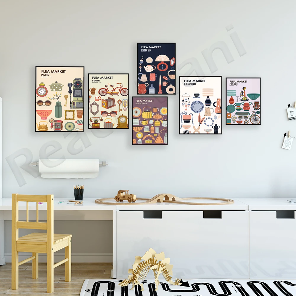 Flea Market Print Collection V - Vintage Collectible Market 评论和价格