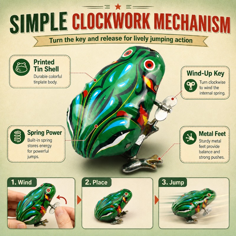 Nostalgic Clockwork Spring Tin - Vintage And Collectible Toys 评论和价格