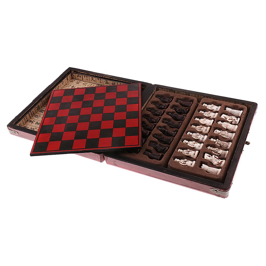 Chinese Chess Set Wooden Minia - Vintage Collection Playset 评论和价格