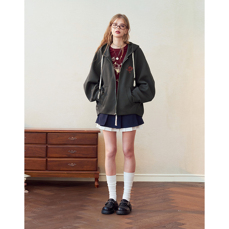 ELFSACK Women's Vintage Zip-Up - Vintage Zip Hoodie 评论和价格