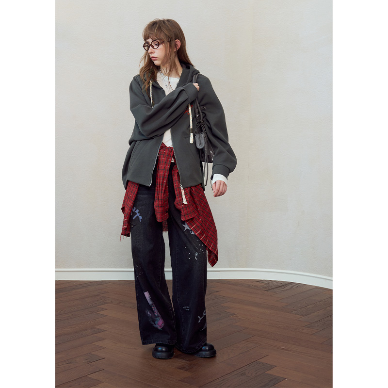 ELFSACK Women's Vintage Zip-Up - Vintage Zip Hoodie 评论和价格